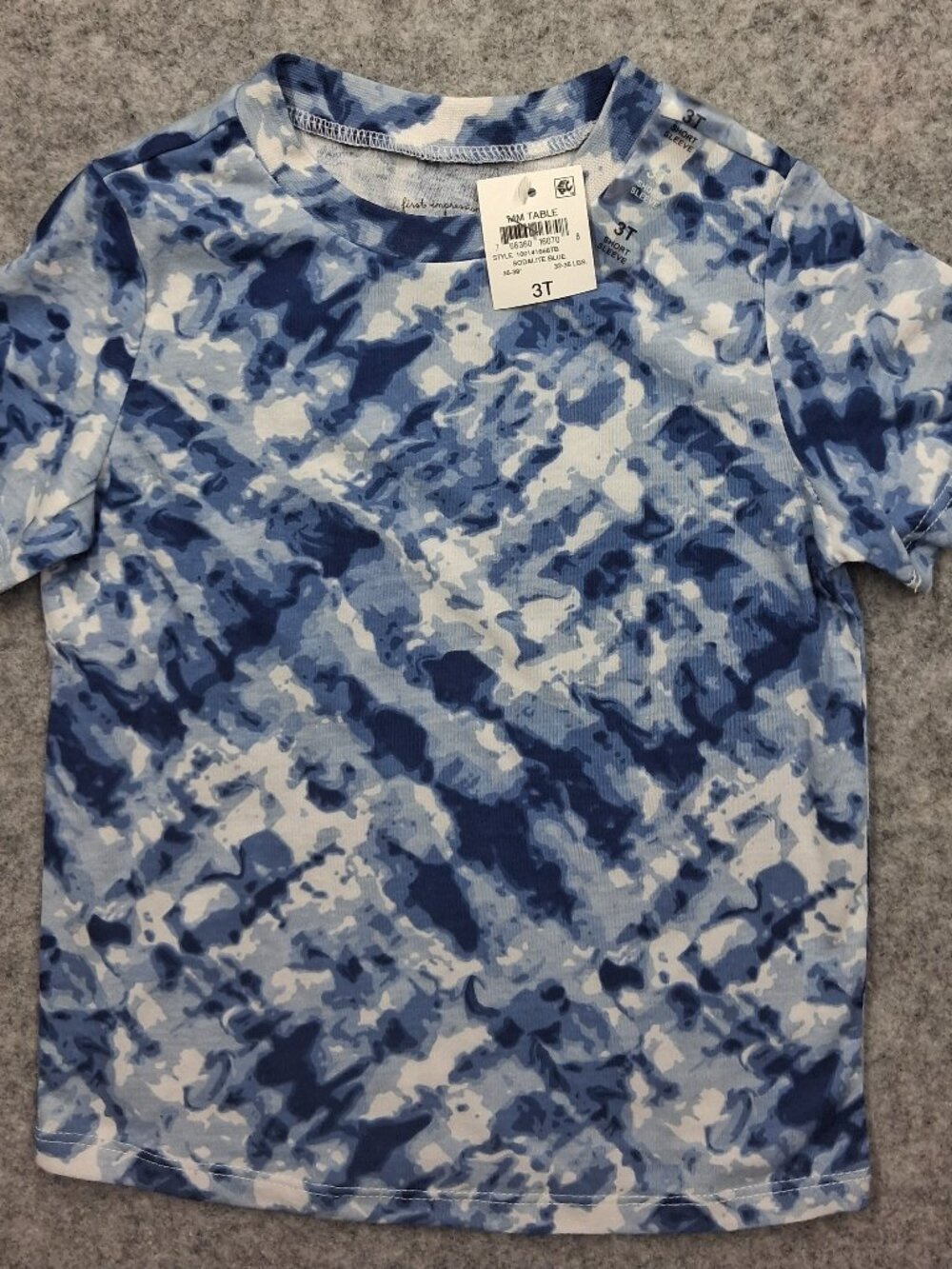 First Impressions toddler boys shirt size 3t blue new with tags